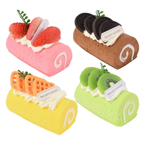 Pcs fake cake dessert roll - pcs,