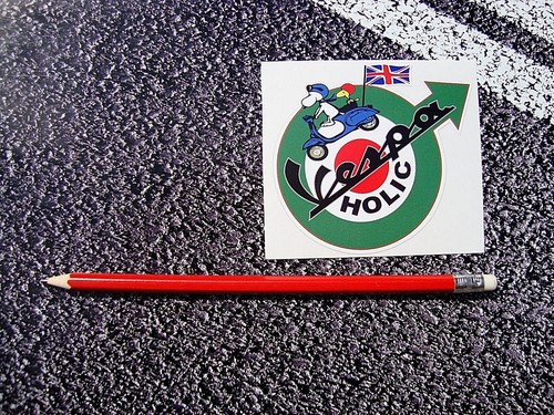 Vespa holic scooter stickers - vespa,