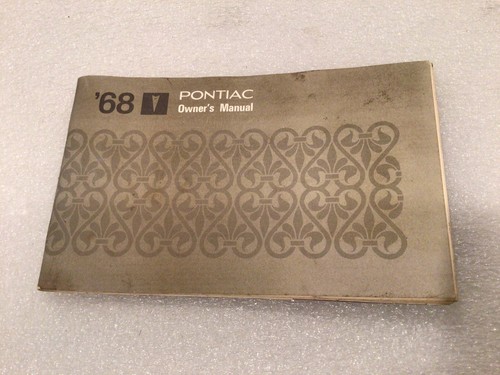 1968 pontiac owners manual - pontiac, all