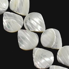 Cream Ivory White Sea Shell Mother of Pearl Beads for Jewellery Making Craft 