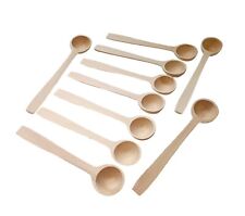 Wooden spoon for sugar salt spices coffee small little mini scoop - 10 each