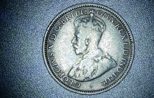 1934 king george sixpence - king,