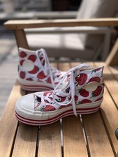 Platform Converse Hi Tops Marimekko Chuck Taylor Strawberry Print Uk 4