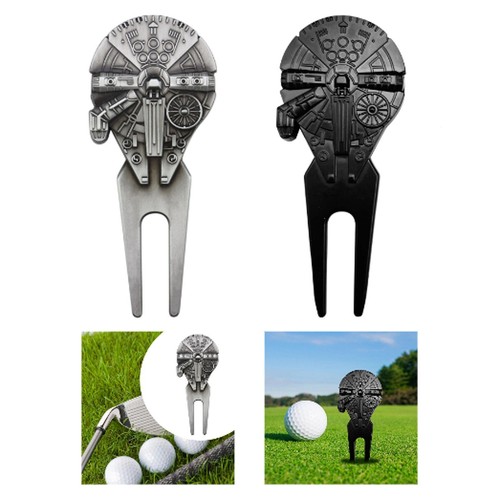 Creative spaceship golf divot - spaceship,