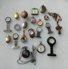 Job lot vintage/modern fob, pendant, pocket style watches; not tested