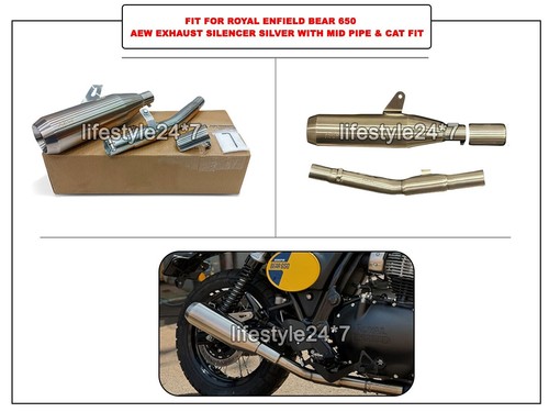 Aew exhaust silencer silver - silencer,