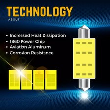 FIT SUZUKI Festoon White LED COB SMD Light Bulbs Lamps Interior C5W Bulbs 12v 