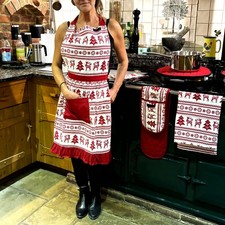 Ladies Retro Frilly Apron