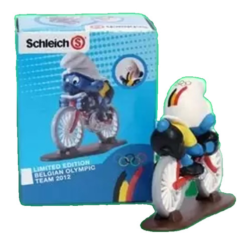 Schleich cyclist smurf - cyclist,