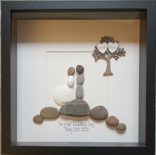 Pebble art wedding - , picture