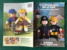 Jean Greenhowe Mascot Dolls Knitting Pattern Booklet -10 Dolls + Display Stands