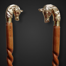 Horse Head Handle Brass