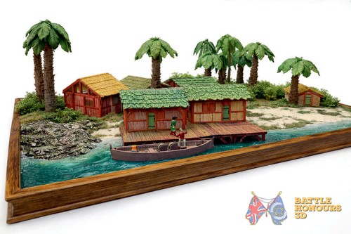 Caribbean shanty town - town, terrain
