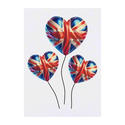 Union jack heart balloons - jack,