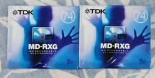 2x TDK MD-RXG 74 Mins