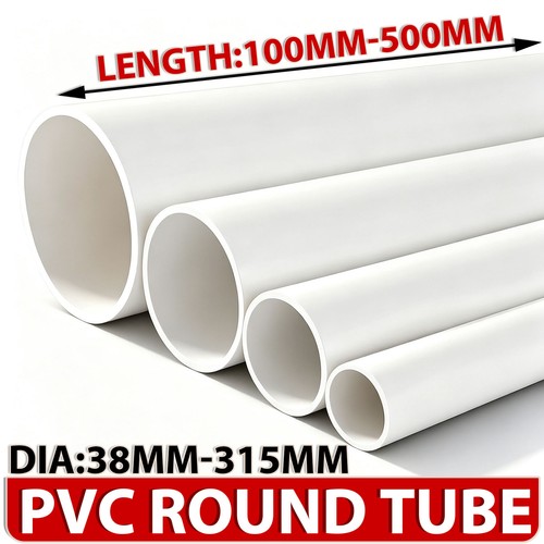 White pvc round - round, pipe