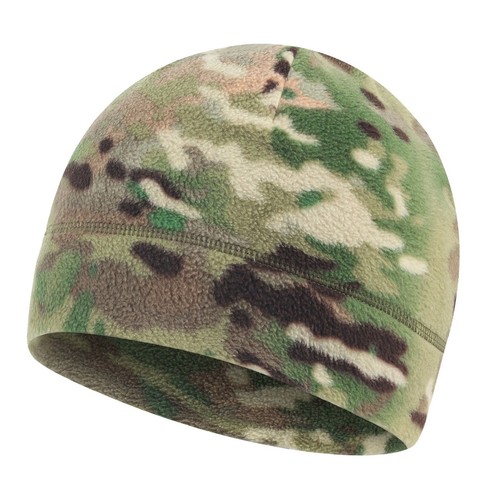 Camouflage fleece beanie hat - camouflage,
