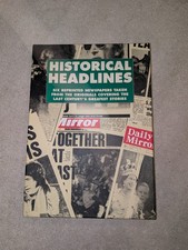 New Rare Historical Headlines Gift Set 6 Reprinted UK Newspapers  Over 50 Years