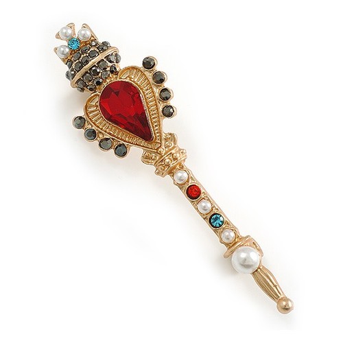 Multicoloured crystal pearl - crystal,