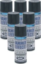 6x400ml Hammer Effect Black
