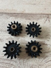 Meccano 4 x #27f 1" black multipurpose gear wheel