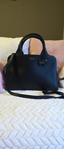 Radley black leather top - radley,
