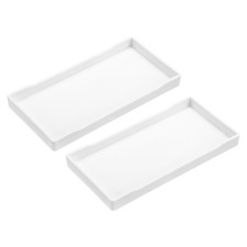 2Pcs 4"x8" Small White Mini