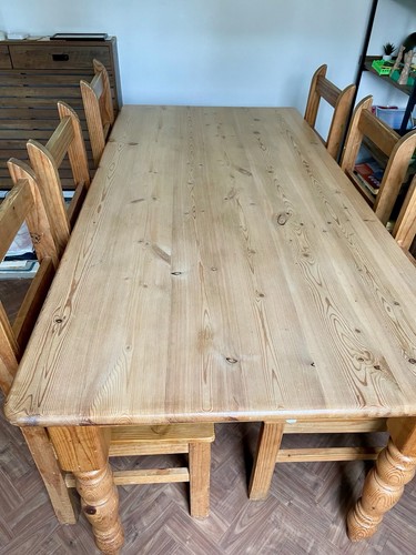 Six seater dining - table, and