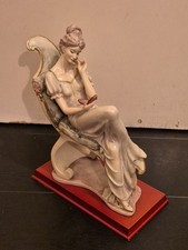 Large 30cm Resin Figurine Seated Lady