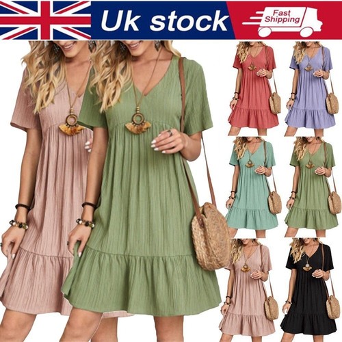 Ladies plus size summer v - ladies,