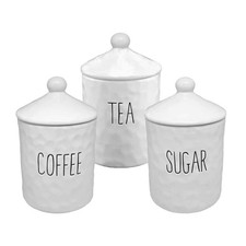 Coffee Tea Sugar Canister Set