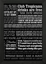 George Michael lyrics Framed