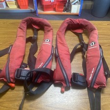 2X CREWSAVER  CREWFIT  AUTOMATIC GAS LIFEJACKET. ADULT SIZE DATED 02/2026 # J