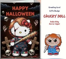 Hello Kitty / Chucky Doll Card