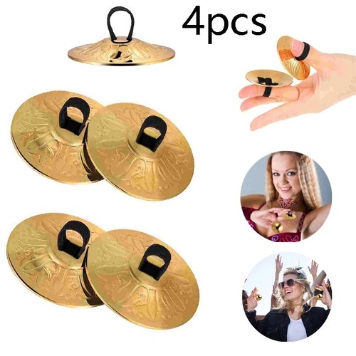 4pcs copper finger cymbals - copper,