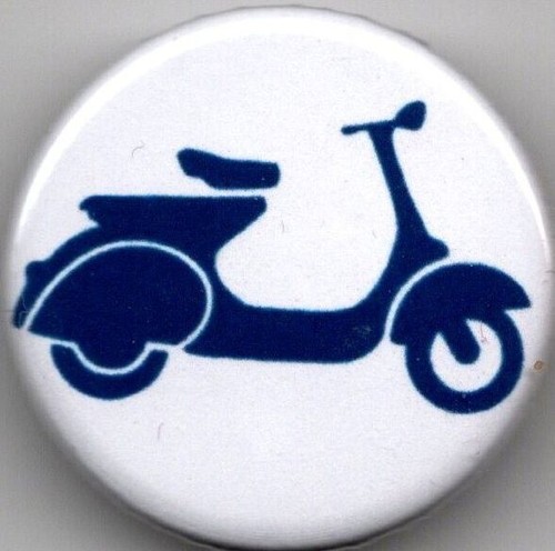 Vespa pin button badge 25mm - button,