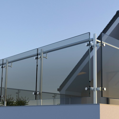 10mm grey tint toughened - 10mm,
