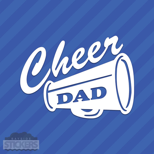 Cheer dad megaphone vinyl - cheer,