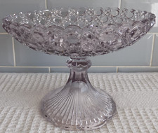Vintage Large Pressed Glass