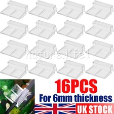 16PCS 6mm Clear Pet Fish Tank