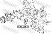 ✅Fits FEBEST 0187-UVF45 TENSIONER ROLLER LEXUS LS600H/600HL UVF4 200 ⭐UK Seller⭐