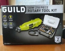 Guild Rotary Tool Kit, 130W, 218 Piece. Mint Condition