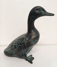 Bronze duck sculpture cm - bronze,