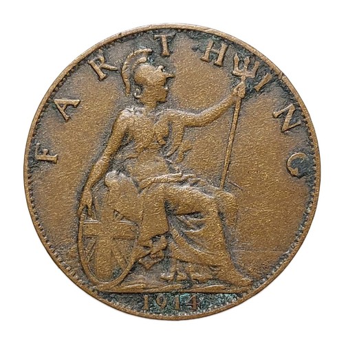 1914 united kingdom farthing - kingdom,