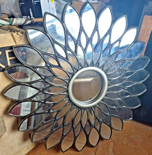 Mirror Flower Circular Fusion Living Frame Has Bronze Finish Large Wall Mounted