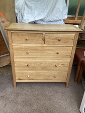 Top quality Cotswold Oak Chest of 5 Drawers