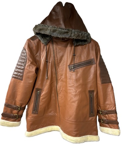 Men brown faux fur - men's, shearling