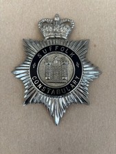 Suffolk Constabulary Helmet Plate Full Size