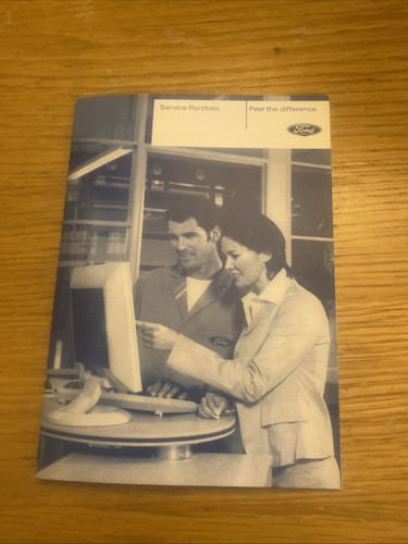 Ford service book stamped - book,