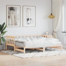 Day Bed Solid Pine Natural